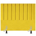 Ver imagem 1 de Cabeceira Cama Casal Queen Size 160 Cm Luna Suede e Frame Cor:amarelo