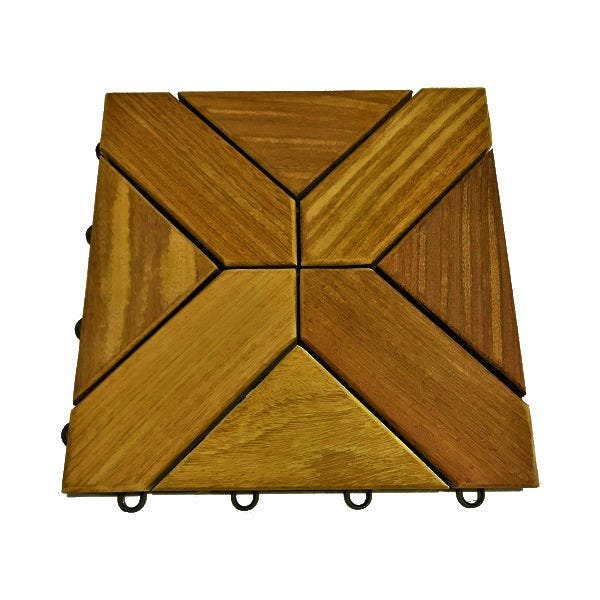 Deck de Madeira Modular Versailles 30x30 Kit 9 Peças (0,75m²) - 1