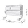Suporte Papel Toalha Dispenser Cozinha Triple Paper 3 em 1 - 5
