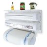 Suporte Papel Toalha Dispenser Cozinha Triple Paper 3 em 1 - 8