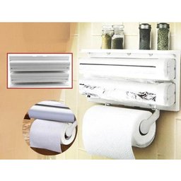 Suporte Papel Toalha Dispenser Cozinha Triple Paper 3 em 1 - 4