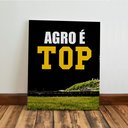 Ver imagem 4 de Kit 3 Quadro Decorativo Agro É Top Trator Brasil 28x20cm