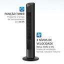 Ver imagem 2 de Ventilador de Torre Mondial 45w Preto Vtr-01-b 110v com Controle Remoto
