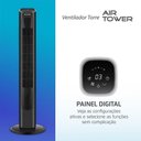 Ver imagem 6 de Ventilador de Torre Mondial 45w Preto Vtr-01-b 110v com Controle Remoto