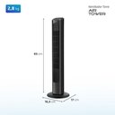 Ver imagem 3 de Ventilador de Torre Mondial 45w Preto Vtr-01-b 110v com Controle Remoto