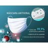 Mascara Tecido Antiviral 99,9% Tripla Lavavel 6 unidades - 2