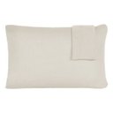 Ver imagem 1 de Kit 2 Fronhas Lisa 50cm X 70cm Malha 100% Algodão Perola - Panosul