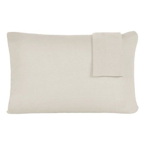 Kit 2 Fronhas Lisa 50cm X 70cm Malha 100% Algodão Perola - Panosul