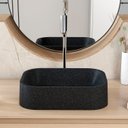 Ver imagem 6 de Cuba Pia para Banheiro Retangular 38cm Dalila C08 Preto Granit - Mpozenato