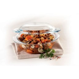 Tigela de Vidro Terrina Redonda com Tampa 1 Litro - Nadir - 5