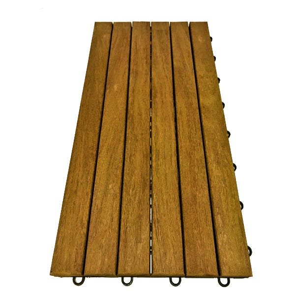 Deck Modulado 6 Ripas 30x60 Kit 15 Peças (2,5m²) - 1