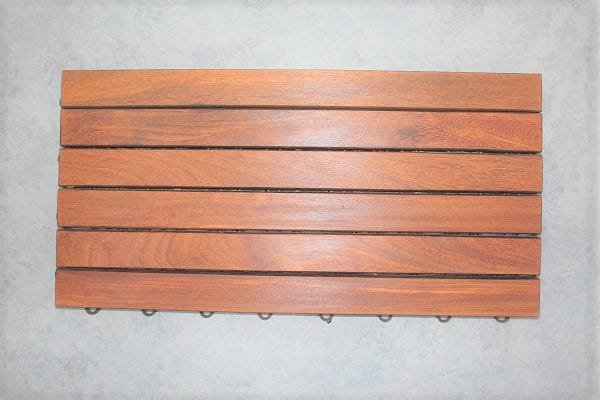 Deck Modulado 6 Ripas 30x60 Kit 15 Peças (2,5m²) - 3
