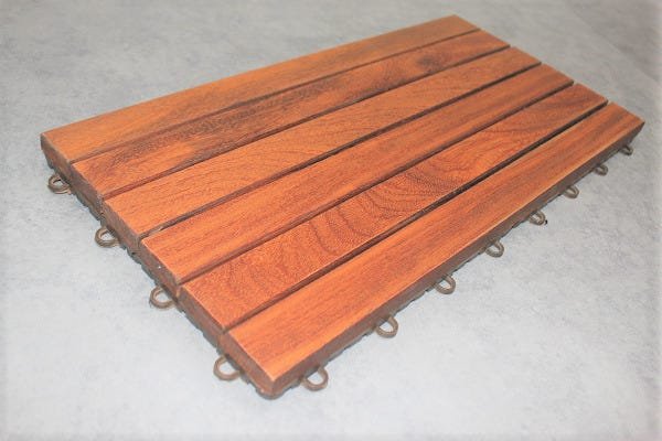 Deck Modulado 6 Ripas 30x60 Kit 15 Peças (2,5m²) - 4