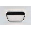 Ver imagem 2 de Luminária Plafon Black 12w 28x28 3000k Design Moderno Sobrep.