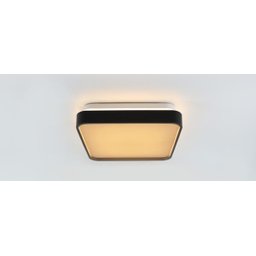 Luminária Plafon Black 12w 28x28 3000k Design Moderno Sobrep. - 1