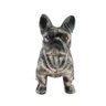 Decoração BULLDOG SENTADO PRATA - ENFEITE - 3