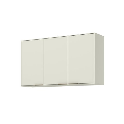 Armário Aéreo 03 Portas 120cm Fineze C654 Areia Hp - Henn