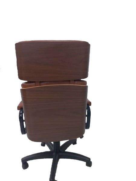 Cadeira Eames Presidente Linha Capa em Madeira Caramelo - 6