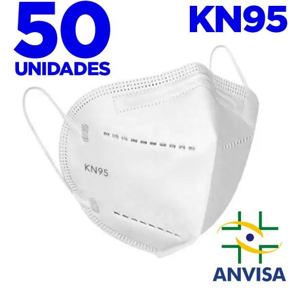 Máscara Kn95 - E-vipo - Caixa com 50 Unidades - 1