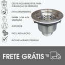 Ver imagem 6 de Valvula Pia Cozinha Inox Americana 4.1/2 Cesto Removivel