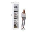 Ver imagem 3 de Guarda Roupa Sapateira Modulado 50cm 1 Porta Alpes Luciane Móveis