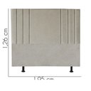 Ver imagem 3 de Cabeceira Estofada Grécia 195cm King Size Para Cama Box Quarto Linho Bege - Gat Magazine