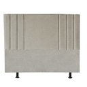 Ver imagem 2 de Cabeceira Estofada Grécia 195cm King Size Para Cama Box Quarto Linho Bege - Gat Magazine