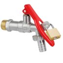 Ver imagem 6 de Torneira de Metal com Porta Cadeado para Jardim Quintal Tanque 1/2" + Cadeado Pequeno 20mm Latão Mac