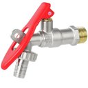 Ver mais imagens de Torneira de Metal com Porta Cadeado para Jardim Quintal Tanque 1/2" + Cadeado Pequeno 20mm Latão Mac