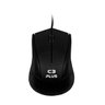 Mouse C3 Tech MS-27BK USB 3B 1000 DPI - PRETO - 1