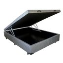 Ver imagem 1 de Cama Baú Casal 138x188 no Tecido Bordado Cinza