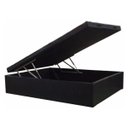 Ver imagem 4 de Cama Baú Casal 138x188 no Corino Preto