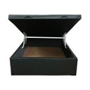 Ver imagem 1 de Cama Baú Casal 138x188 no Corino Preto