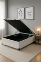 Ver imagem 3 de Cama Box Baú Casal 138 X 188 - Reforçado/blindado Corino Branco