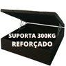 Cama Box Baú Casal 138 X 188 - Reforçado / Bordado Preto - 2