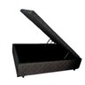 Cama Box Baú Casal 138 X 188 - Reforçado / Bordado Preto - 1