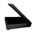 Ver imagem 1 de Cama Box Baú Casal 138 X 188 - Reforçado / Bordado Preto