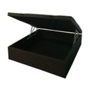 Ver imagem 1 de Cama Baú Casal 138x188 com 48cm de Altura Total no Tecido Bordado Preto