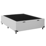 Cama Baú Casal 138x188 com 48cm de Altura Total no Corino Branco - 4