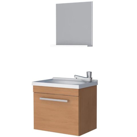 Kit Gabinete de Banheiro em Madeira Ágata - P102813 - COZIMAX KIT MADEIRA AGATA JEQUITIBA - P102813 