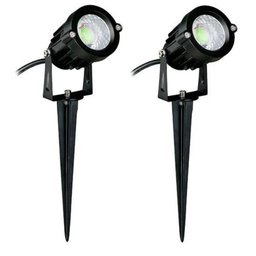 Kit 2x Espeto de Jardim 3w Verde Bivolt À Prova D'água - 1