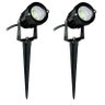 Kit 2x Espeto de Jardim 3w Verde Bivolt À Prova D'água - 1