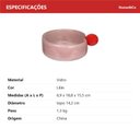 Ver imagem 5 de Centro de Mesa Decorativo de Vidro Lilás 6x18x18cm Sala Jantar Decoração Enfeite