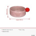 Ver imagem 6 de Centro de Mesa Decorativo de Vidro Lilás 6x18x18cm Sala Jantar Decoração Enfeite