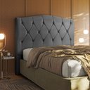 Ver imagem 1 de Cabeceira Multifuração Casal - Queen Elegance Veludo - Star Confort