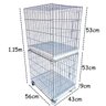 Canil Gaiola Caes Gatos Vertical 2 Lugares Cachorro Pet Shop Banho e Tosa Modular - 2