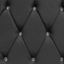 Ver imagem 3 de Cabeceira King Size Cama Box de Casal Quarto Estofada Barcelona 198cm:corino Cinza Escuro