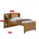 Ver imagem 3 de Cama para Solteiro Milênio com Box 2 Gavetas Plus - D Doro Cinamomo