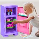Ver imagem 5 de Geladeira Brinquedo Criança Infantil Sonho de Menina Lilás/Rosa Sweet Fantasy Cardoso Toys