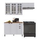 Ver imagem 2 de Armário Cozinha Modulada Compacta Americana 100% MDF 200cm Provence Multimóveis Crink-CPT007